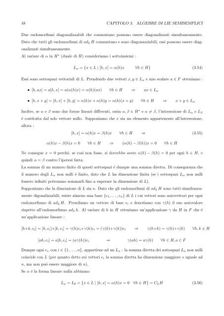 Algebre di Lie semisemplici, sistemi di radici e loro classificazione