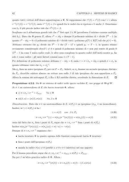 Algebre di Lie semisemplici, sistemi di radici e loro classificazione