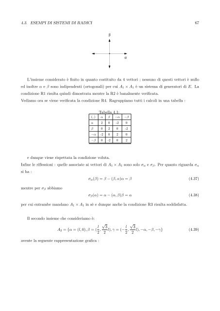 Algebre di Lie semisemplici, sistemi di radici e loro classificazione