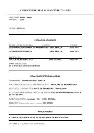 CURRICULUM VITAE de JUAN NÚÑEZ VALDÉS - Telesio Galilei ...