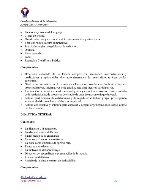 Proyecto Física y Matemática - FCE - Universidad Estatal de Bolívar