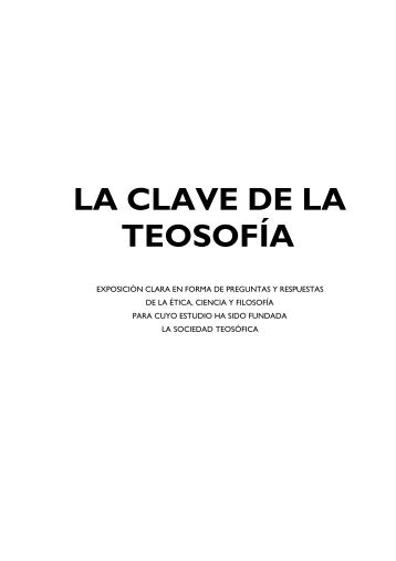 La Clave De La Teosofía (pdf) - Sociedad Teosófica Española