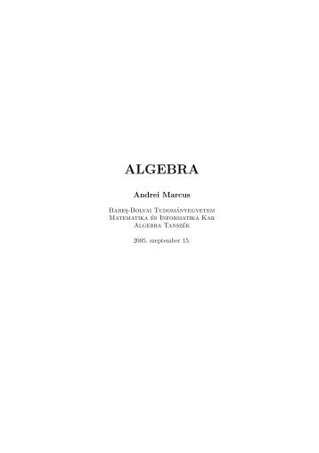 Marcus algebra (pdf)