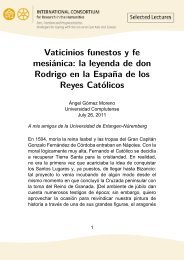 Vaticinios funestos y fe mesiánica: la leyenda de don Rodrigo en la ...