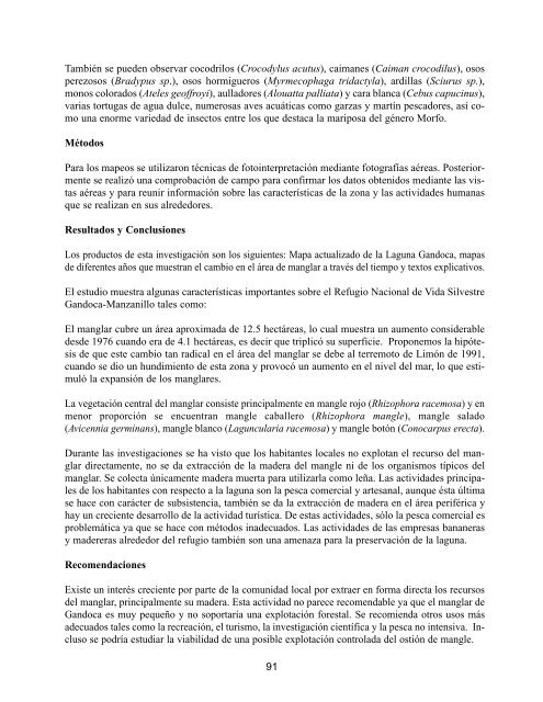 HUMEDALES DE CENTROAMÉRICA - IUCN