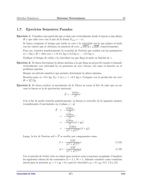 FI1002 - SISTEMAS NEWTONIANOS Apuntes del curso Elaborado ...