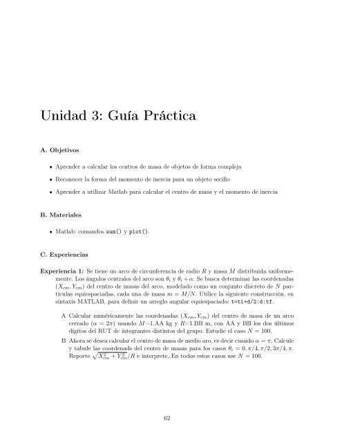 FI1002 - SISTEMAS NEWTONIANOS Apuntes del curso Elaborado ...