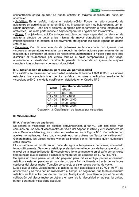 reología de ligantes asfalticos mediante el viscosimetro ... - LEMaC