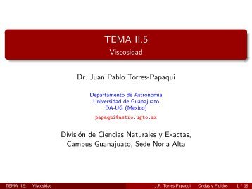 TEMA II.5 - Viscosidad - Universidad de Guanajuato
