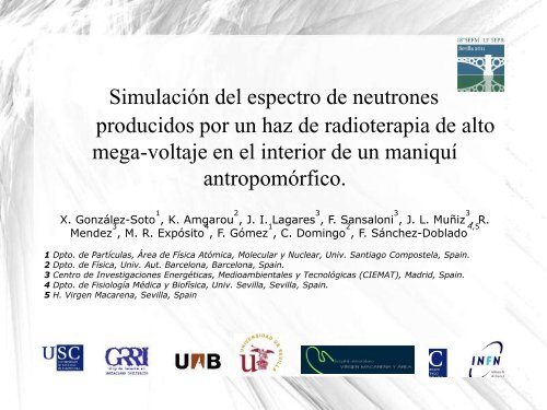 simulación del espectro de neutrones producido por un haz de ...