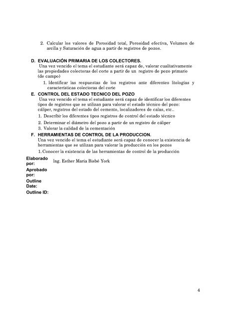 curso basico de evaluación de formaciones para ... - Mediateca Rimed