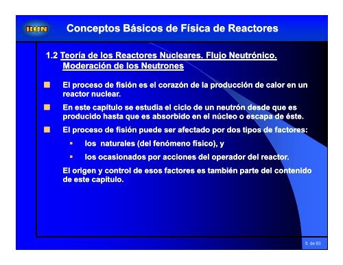 Tema 1 Conceptos Básicos de Física de Reactores