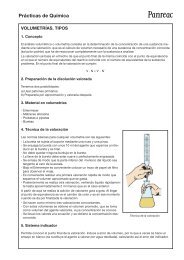 Prácticas de Química - Panreac