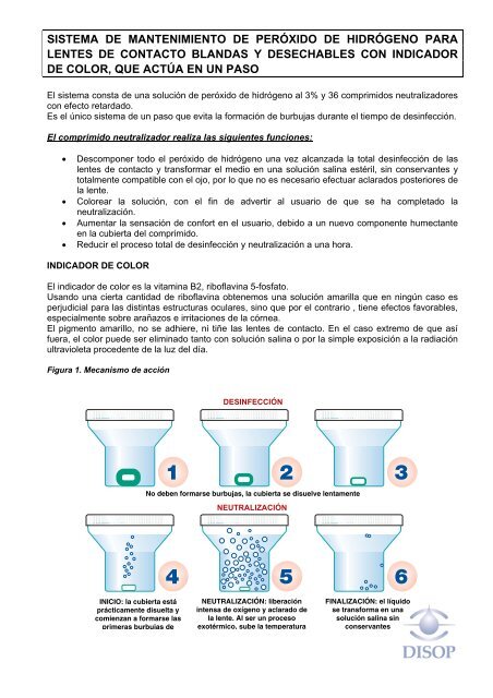 sistema de mantenimiento de peróxido de hidrógeno para ... - Disop