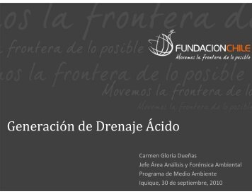 Generación de Drenaje Ácido - Collahuasi