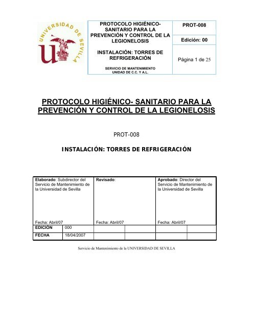 protocolo higiénico - Universidad de Sevilla