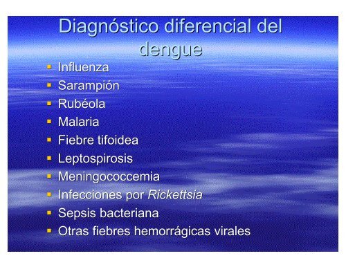 El virus del Dengue