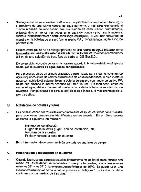 Técnicas cualitativas para el control de calidad del agua -- TALLER ...