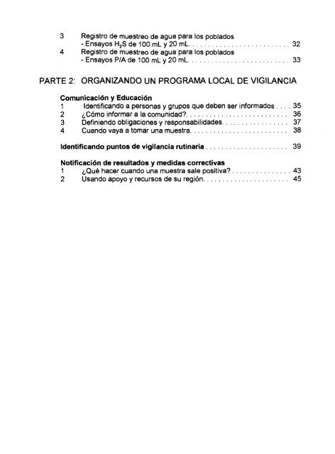 Técnicas cualitativas para el control de calidad del agua -- TALLER ...