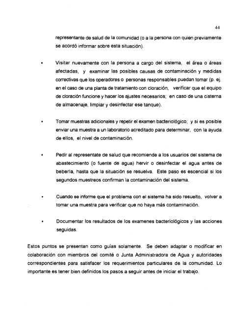 Técnicas cualitativas para el control de calidad del agua -- TALLER ...