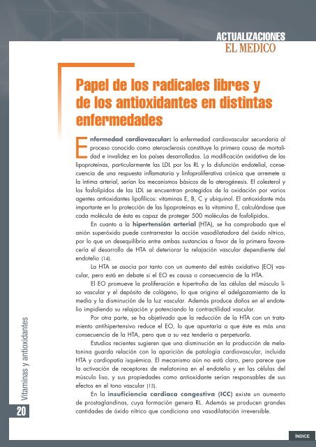 Vitaminas y antioxidantes - El Médico Interactivo