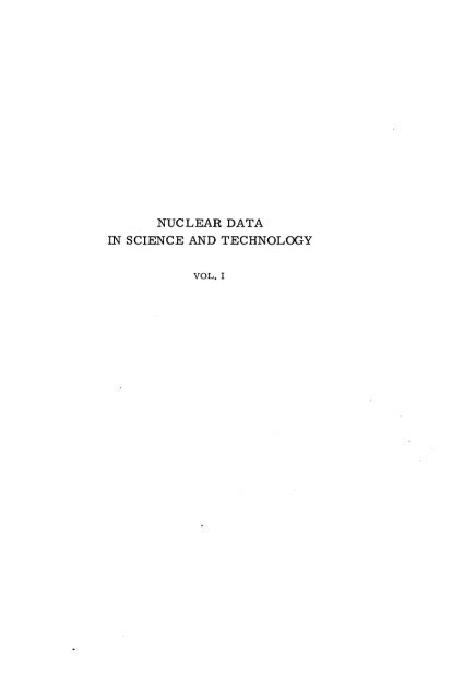 PROCEEDINGS OF A SYMPO - IAEA Nuclear Data Services