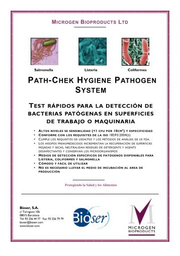 PATH-CHEK HYGIENE PATHOGEN SYSTEM