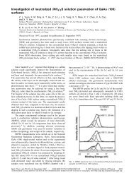 Investigation of neutralized „NH4…2S solution passivation of GaAs ...