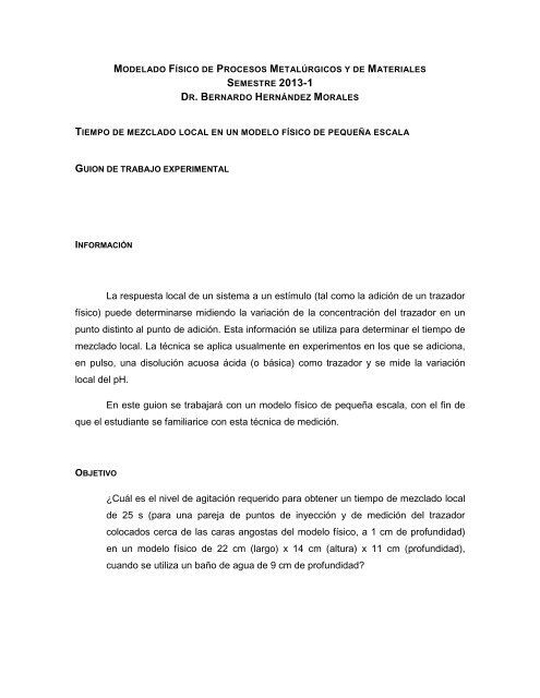 La respuesta local de un sistema a un estímulo (tal como la ... - DePa