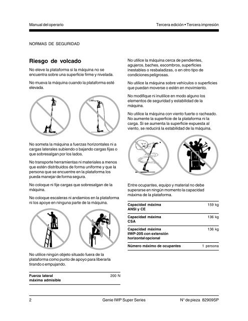 Manual del operario - Genie Industries