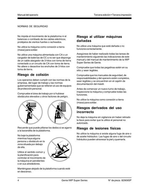 Manual del operario - Genie Industries