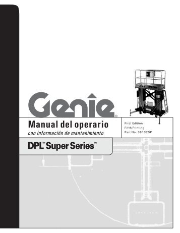 Manual del operario - Genie Industries