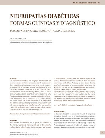 neuropatías diabéticas formas clínicas y diagnóstico - Clínica Las ...