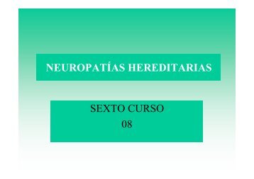 Neuropatías hereditarias