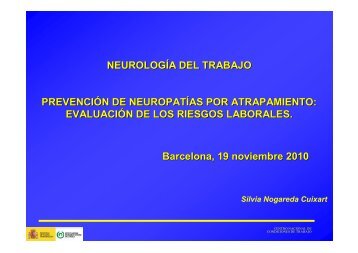 NEUROLOGÍA DEL TRABAJO PREVENCIÓN DE NEUROPATÍAS ...