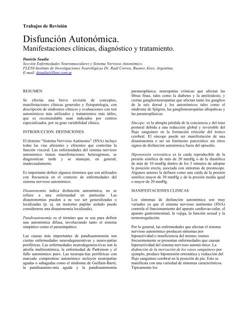 diabetes disfunción autonómica sudomotora