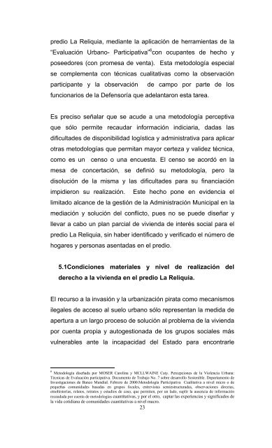 INFORME DEFENSORIAL - Defensoría del Pueblo