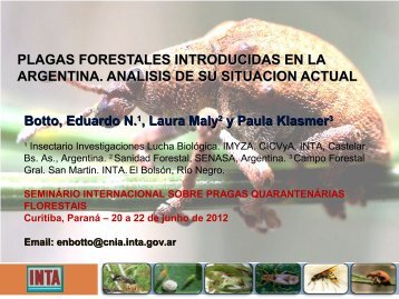 plagas forestales introducidas en la argentina. analisis de su ...