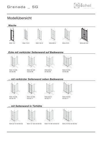 Modellübersicht - Reichel KG