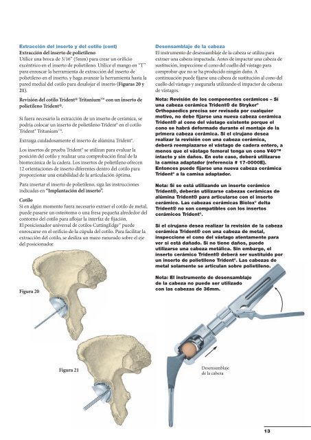 Sistema acetabular Trident® Tritanium™ - quirofano de Trauma