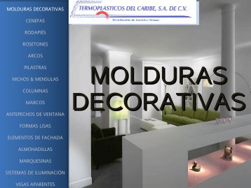 molduras decorativas cenefas rodapiés rosetones arcos pilastras ...