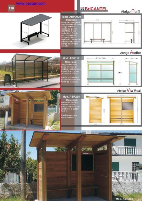 Mobiliario urbano: marquesinas, mupis y vitrinas ... - Baygar