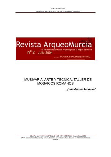 MUSIVARIA: ARTE Y TÉCNICA. TALLER DE MOSAICOS ROMANOS