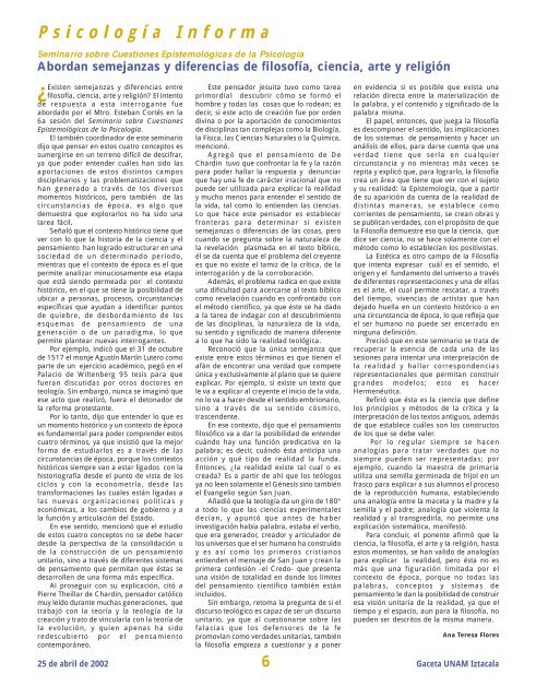 G aceta G aceta - Gaceta Iztacala - Universidad Nacional Autónoma ...