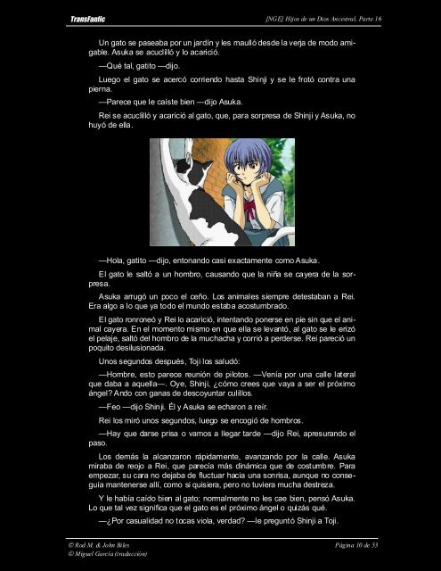 [NGE] Hijos de un Dios Ancestral, Parte 16 - TransFanfic