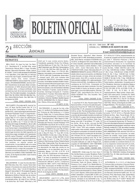 sección - Boletin Oficial