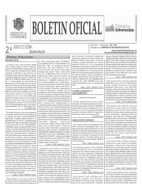 seccion2 modelo - Boletin Oficial