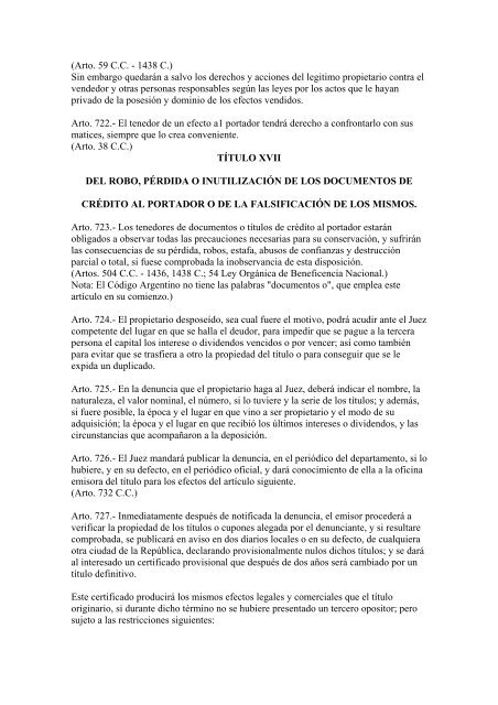 Código de Comercio de la República de Nicaragua - Poder Judicial