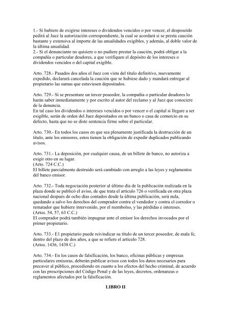 Código de Comercio de la República de Nicaragua - Poder Judicial