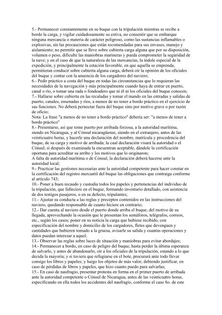Código de Comercio de la República de Nicaragua - Poder Judicial